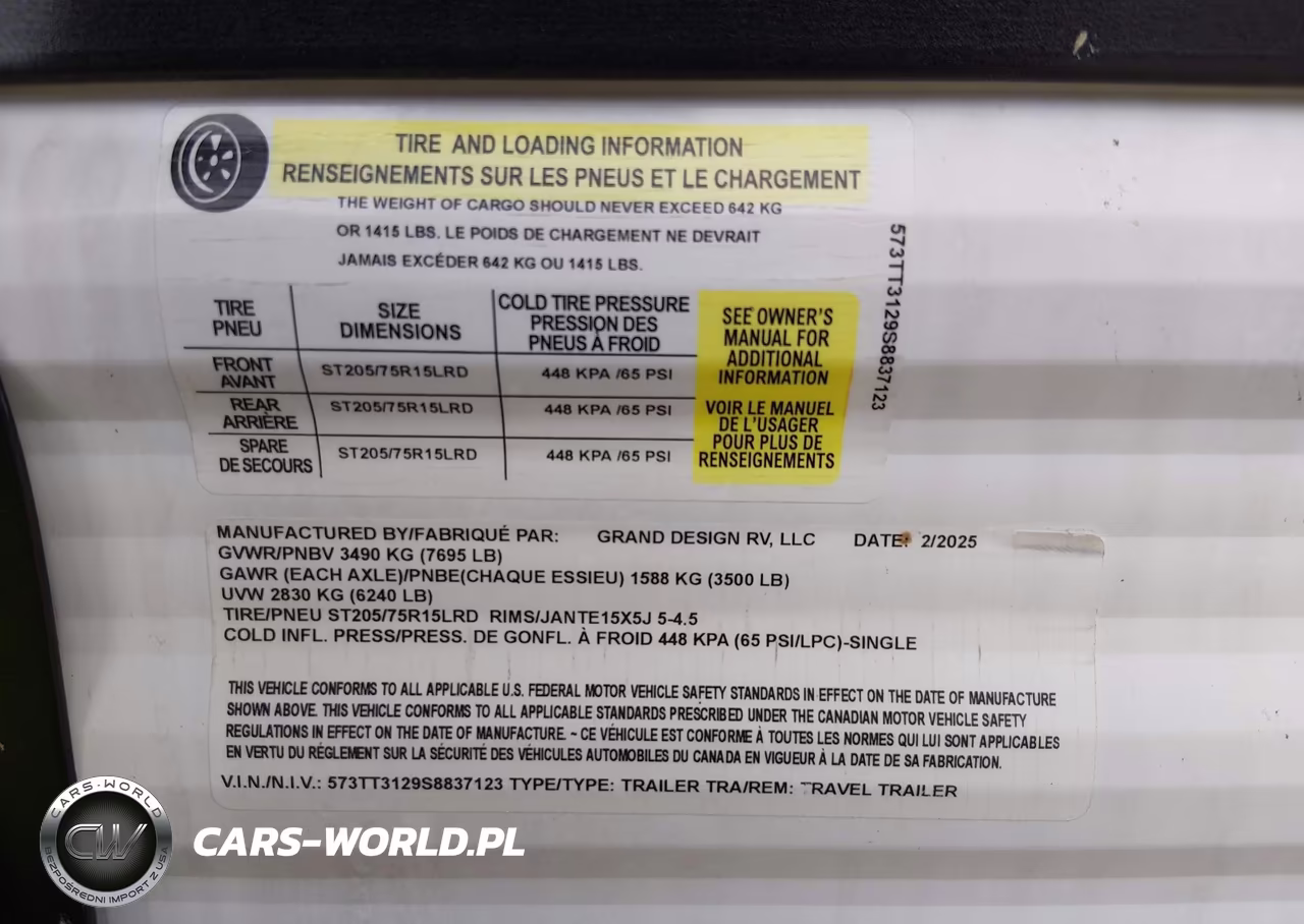 2025 Grand Desi Transcend VIN:573TT3129S8837123 - 9