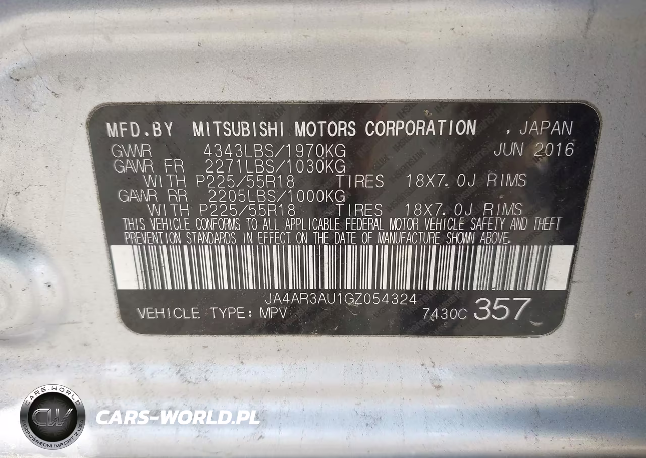 2016 Mitsubishi Outlander Sport 2.0 Es VIN:JA4AR3AU1GZ054324 - 9