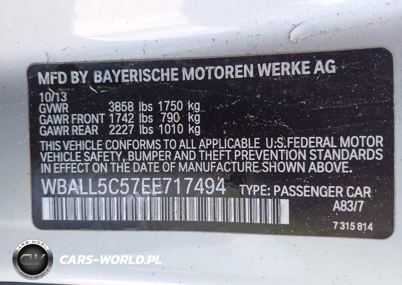 2014 BMW Z4 Sdrive28I VIN:WBALL5C57EE717494 - 9