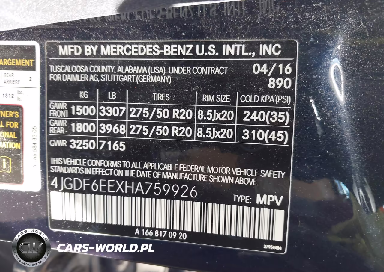 2017 Mercedes-Benz Gls 450 4Matic VIN:4JGDF6EEXHA759926 - 9