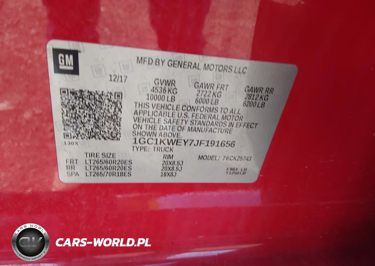 2018 Chevrolet Silverado 2500Hd Ltz VIN:1GC1KWEY7JF191656 - 9