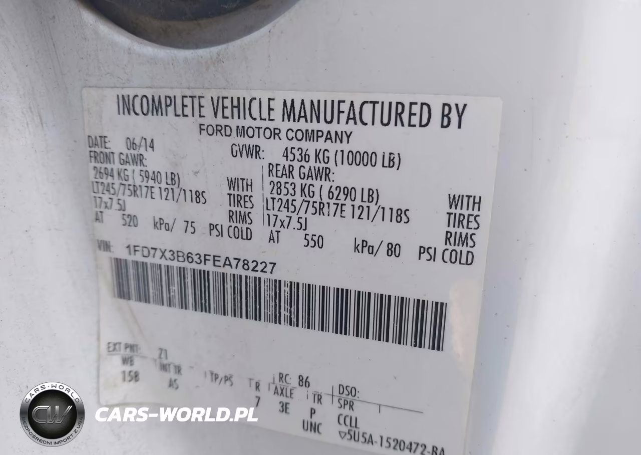 2015 Ford F-350 Xl VIN:1FD7X3B63FEA78227 - 9