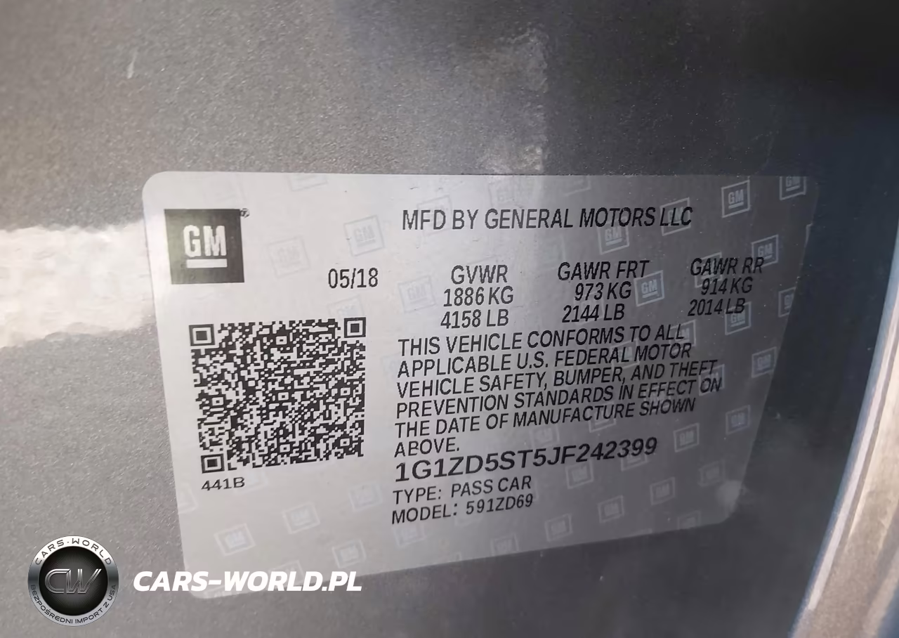 2018 Chevrolet Malibu Lt VIN:1G1ZD5ST5JF242399 - 9