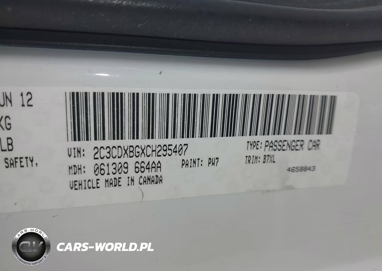 2012 Dodge Charger Se VIN:2C3CDXBGXCH295407 - 9