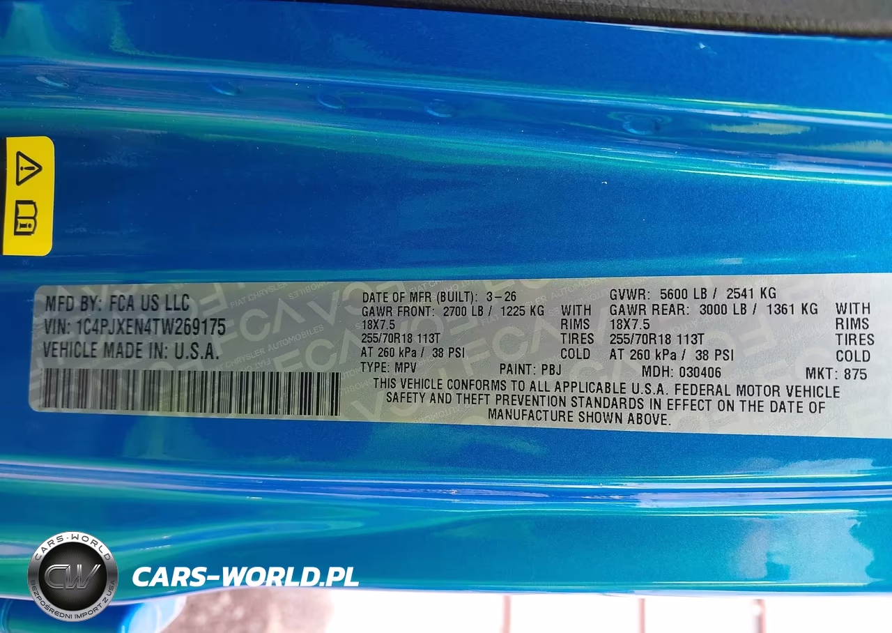 2026 Jeep Wrangler Sahara 4X4 VIN:1C4PJXEN4TW269175 - 9