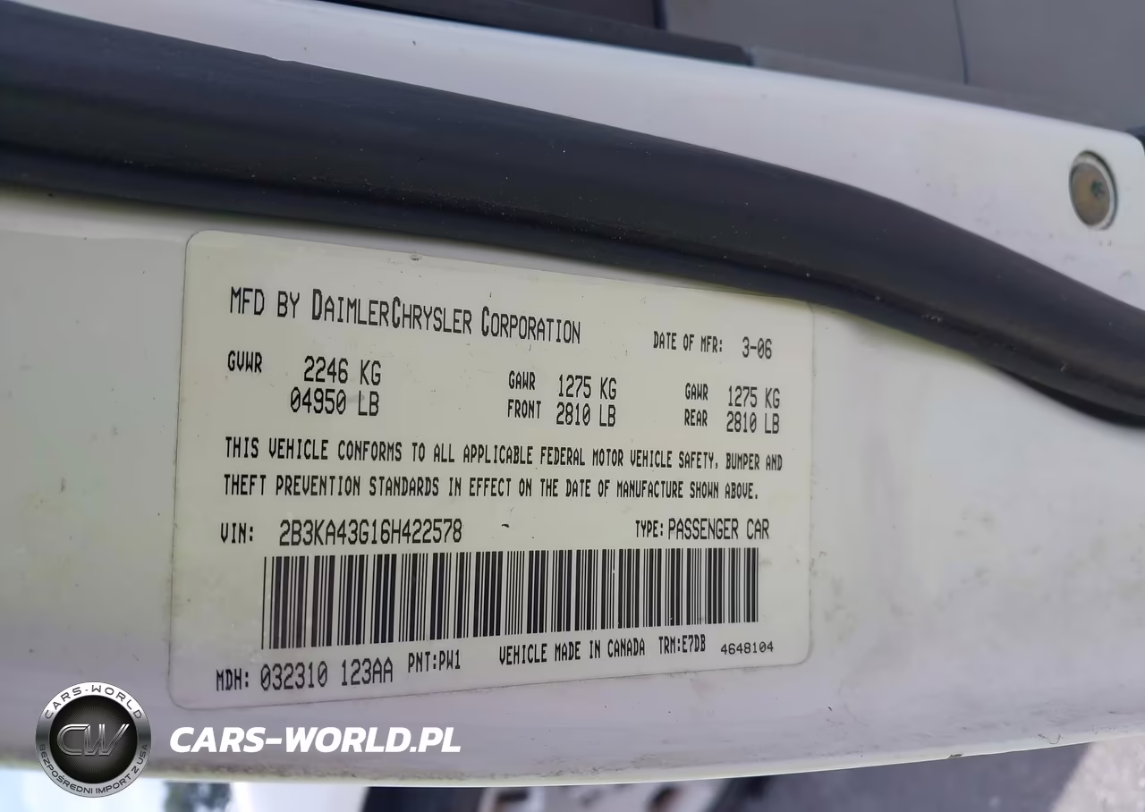 2006 Dodge Charger VIN:2B3KA43G16H422578 - 9