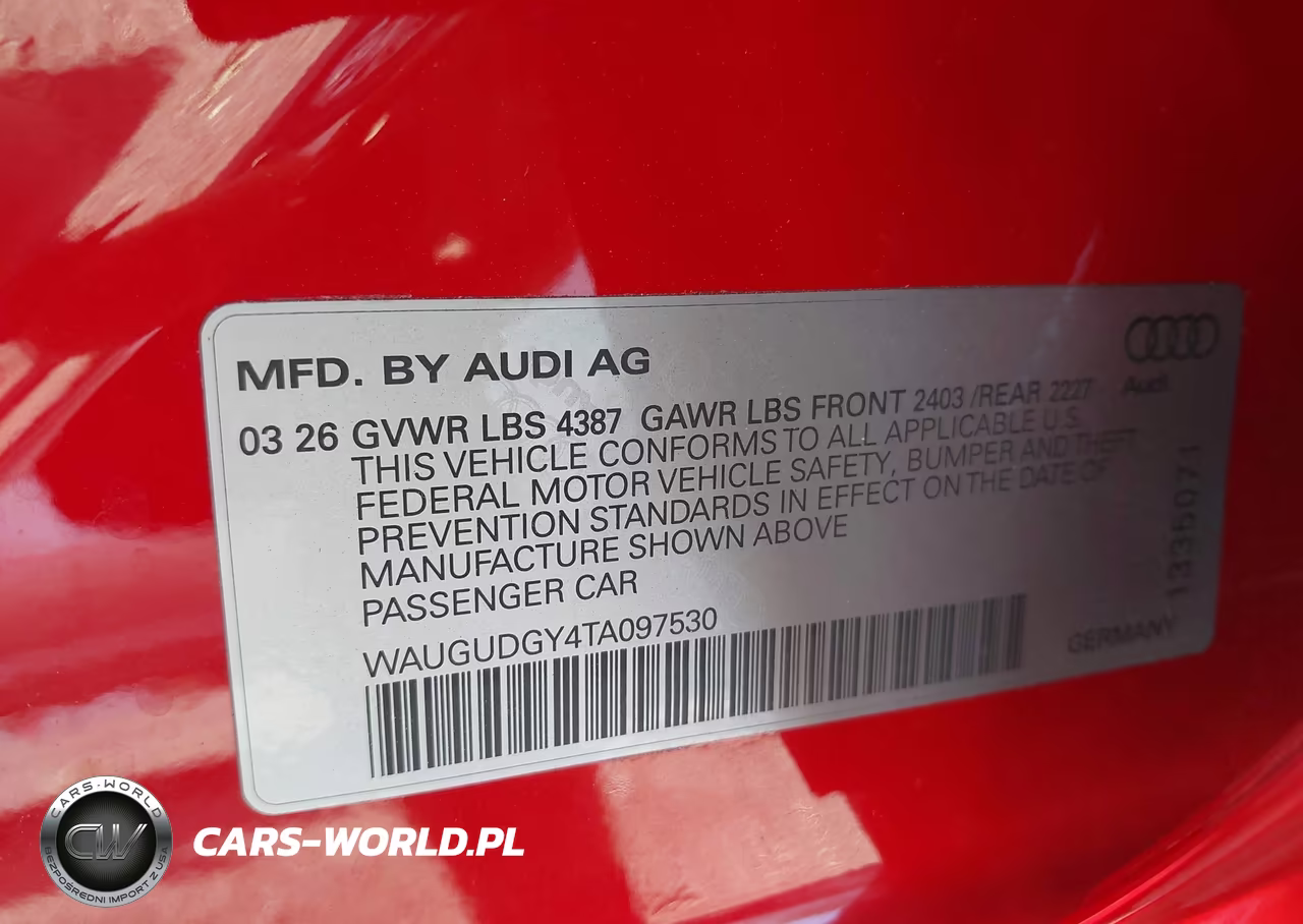 2026 Audi A3 Premium 40 Tfsi Quattro S Tronic VIN:WAUGUDGY4TA097530 - 9