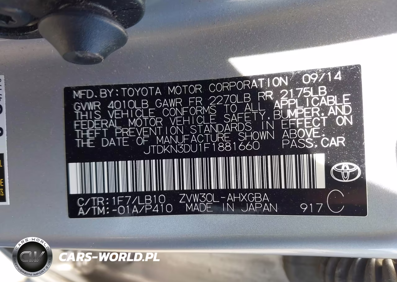 2015 Toyota Prius Four VIN:JTDKN3DU1F1881660 - 9