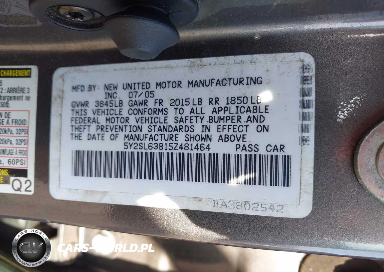 2005 Pontiac Vibe VIN:5Y2SL63815Z481464 - 9