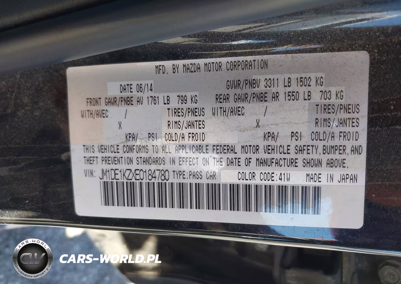 2014 Mazda Mazda2 Sport VIN:JM1DE1KZXE0184780 - 9