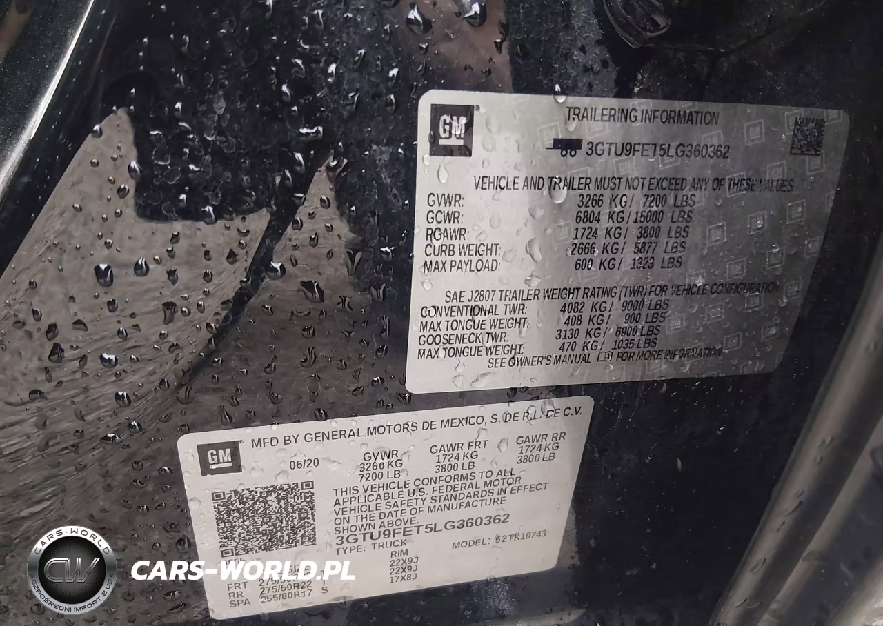 2020 GMC Sierra 1500 4Wd Standard Box Denali VIN:3GTU9FET5LG360362 - 9
