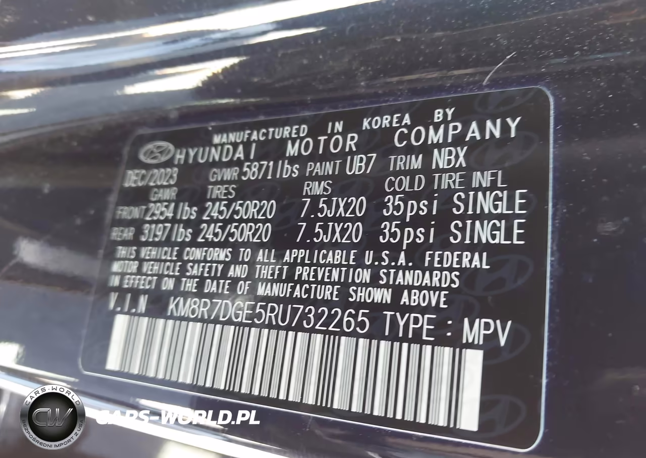 2024 Hyundai Palisade Calligraphy VIN:KM8R7DGE5RU732265 - 9