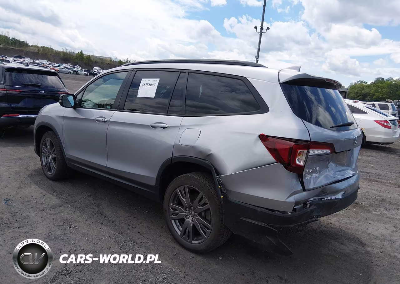 2022 Honda Pilot Awd Sport VIN:5FNYF6H34NB067017 - 3