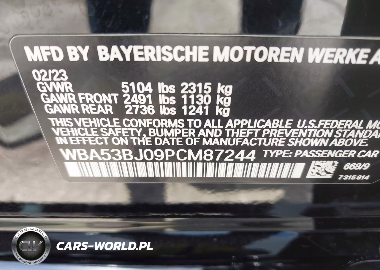 2023 BMW 540 I VIN:WBA53BJ09PCM87244 - 9