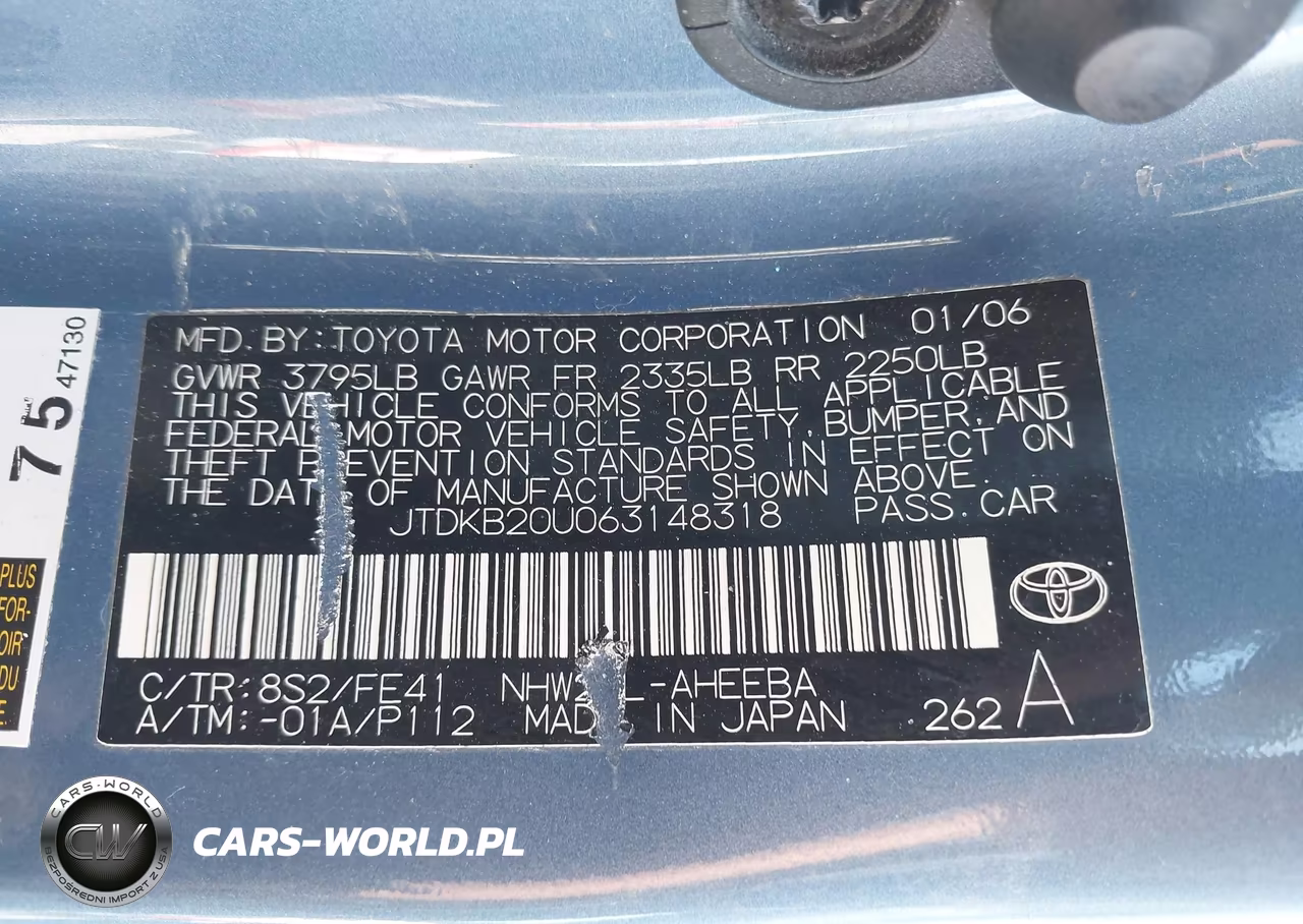 2006 Toyota Prius VIN:JTDKB20U063148318 - 9