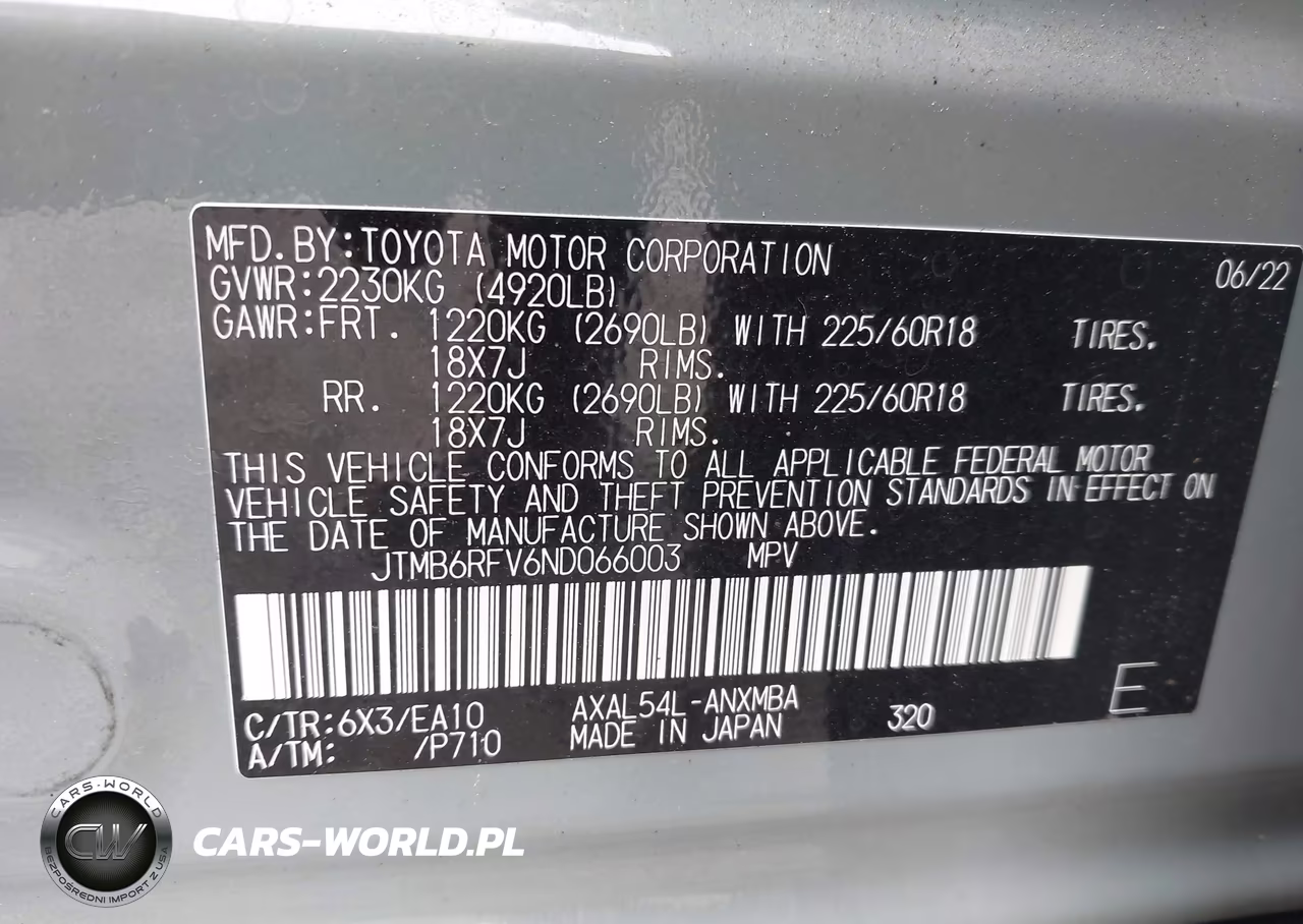 2022 Toyota Rav4 Hybrid Xle Premium VIN:JTMB6RFV6ND066003 - 9