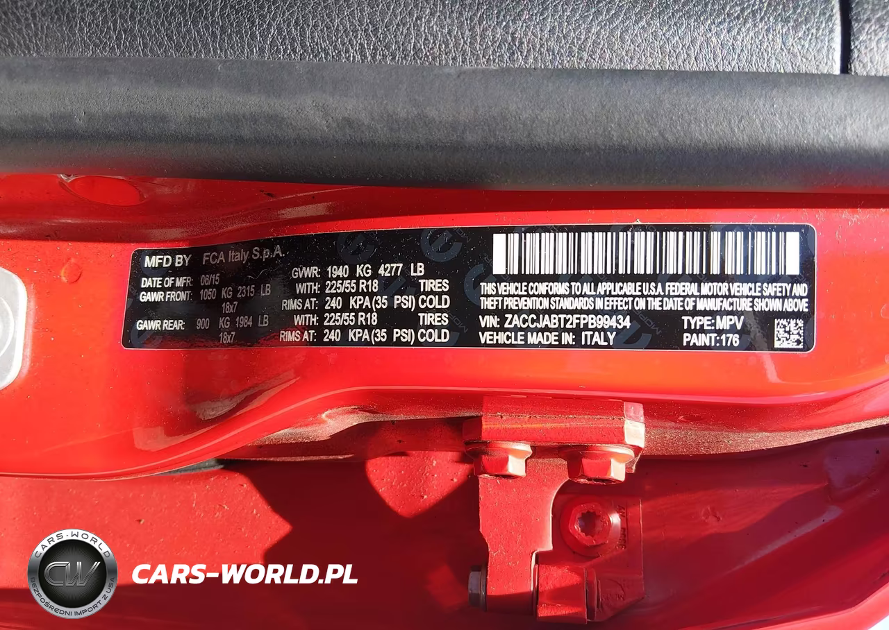 2015 Jeep Renegade Latitude VIN:ZACCJABT2FPB99434 - 9