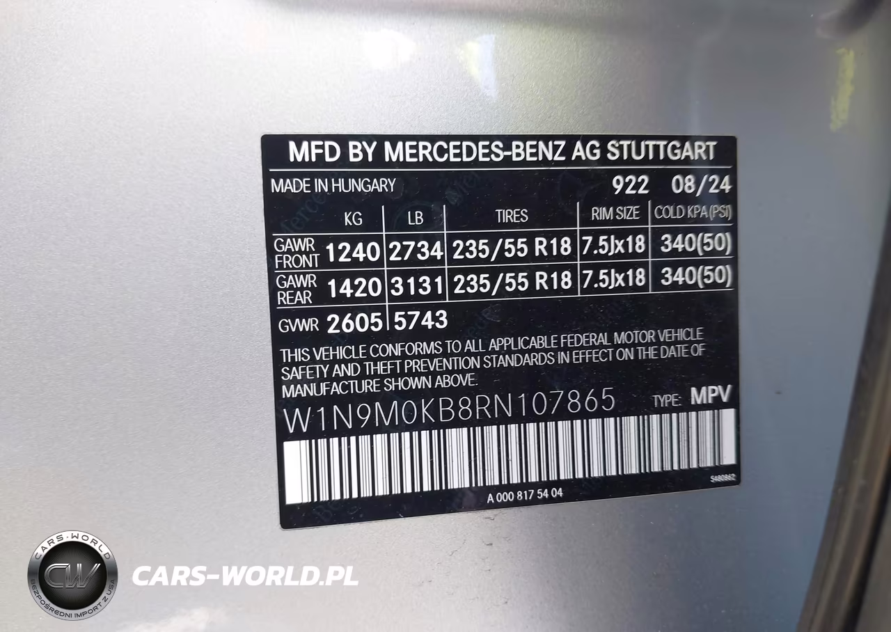 2024 Mercedes-Benz Eqb 300 Suv 4Matic VIN:W1N9M0KB8RN107865 - 9
