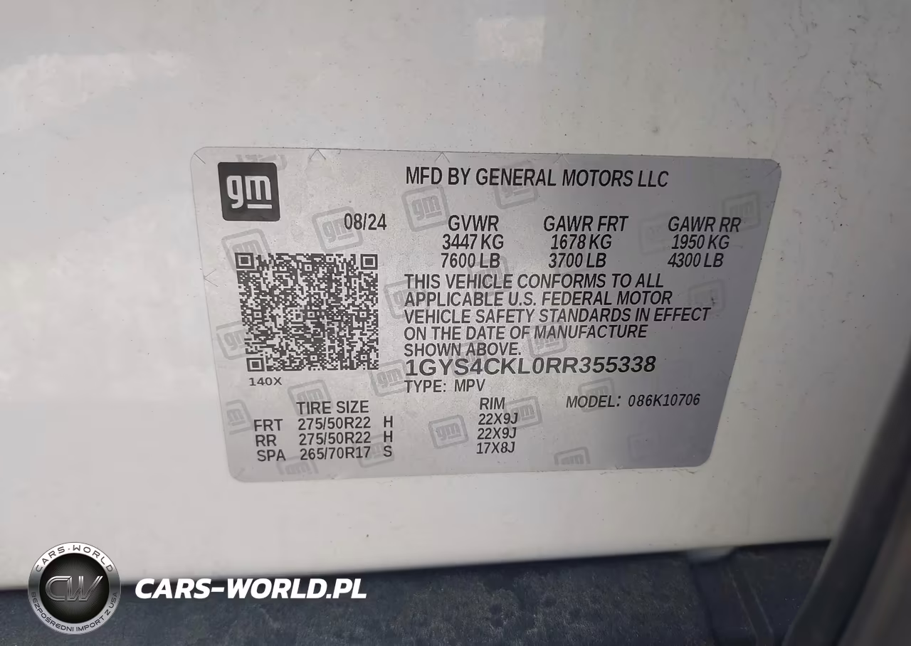 2024 Cadillac Escalade 4Wd Premium Luxury VIN:1GYS4CKL0RR355338 - 9