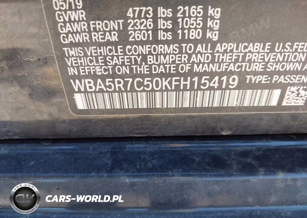 2019 BMW 330I xDrive VIN:WBA5R7C50KFH15419 - 9
