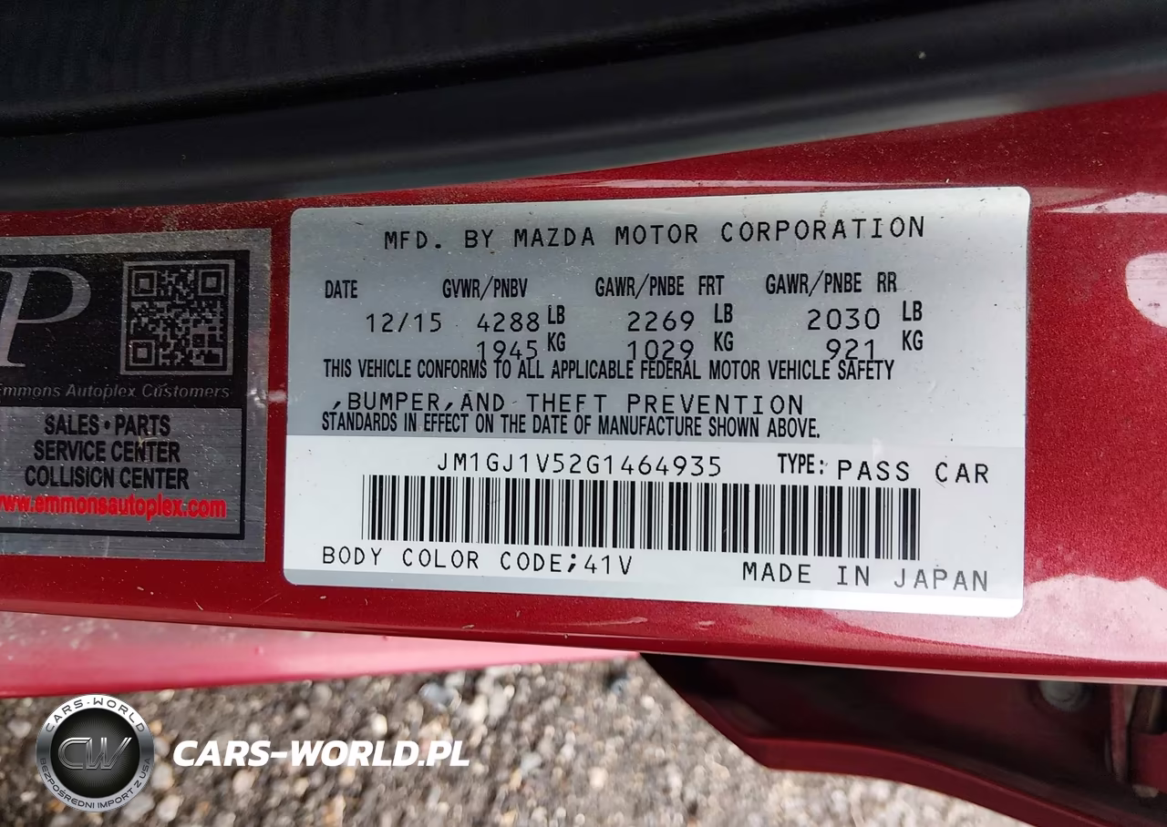 2016 Mazda Mazda6 I Touring VIN:JM1GJ1V52G1464935 - 9