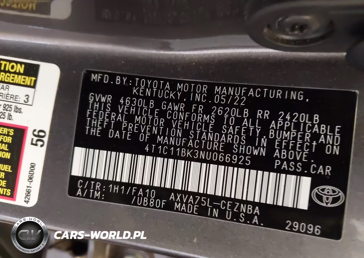 2022 Toyota Camry Le VIN:4T1C11BK3NU066925 - 9