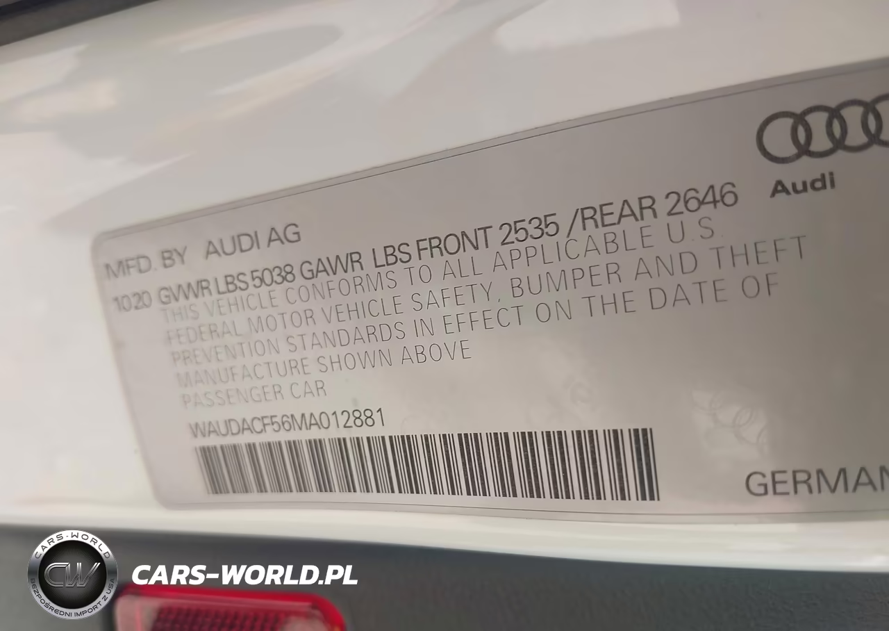 2021 Audi A5 Sportback Premium 45 Tfsi Quattro S Tronic VIN:WAUDACF56MA012881 - 9