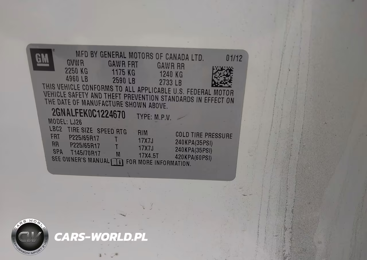2012 Chevrolet Equinox Ltz VIN:2GNALFEK0C1224670 - 9