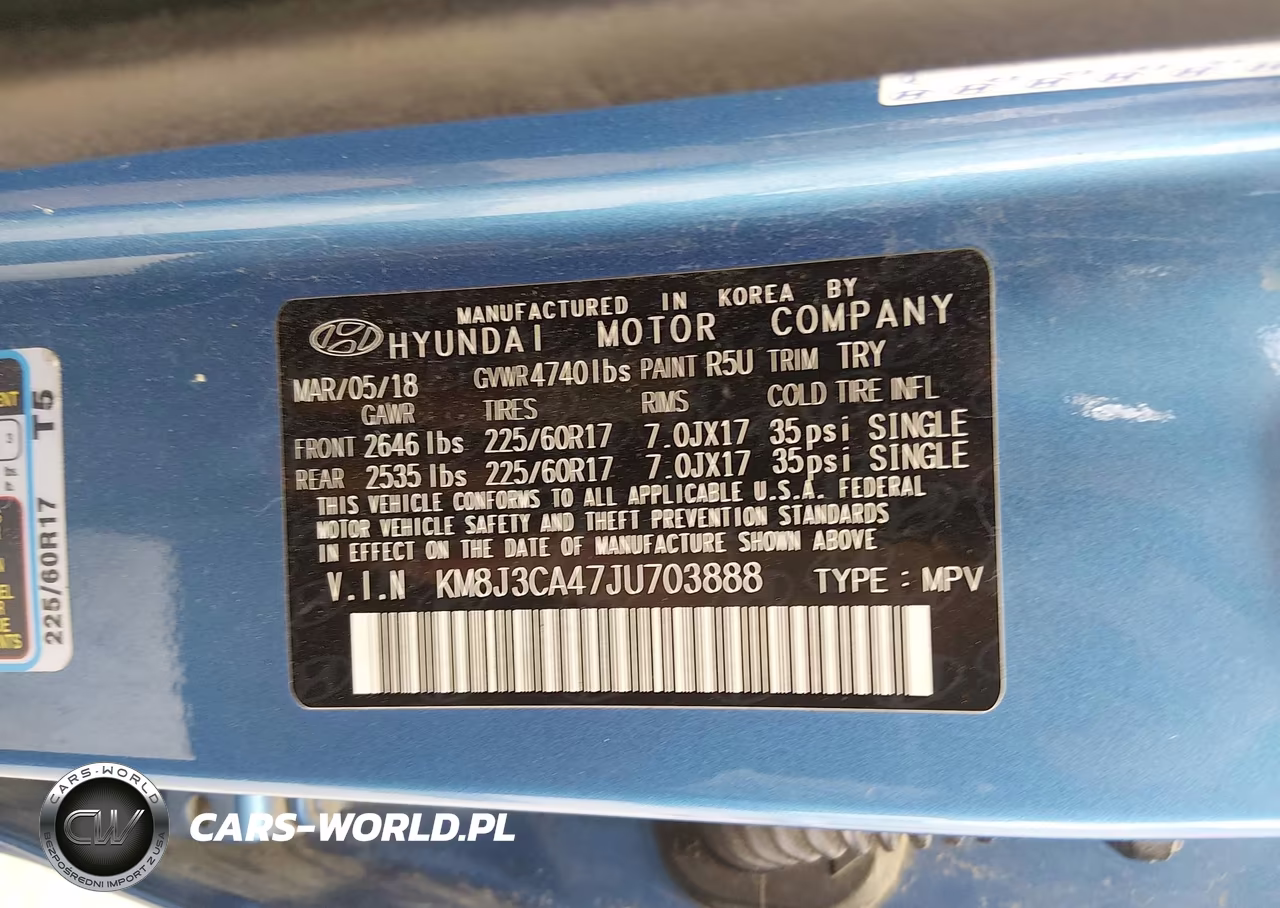 2018 Hyundai Tucson Sel VIN:KM8J3CA47JU703888 - 9