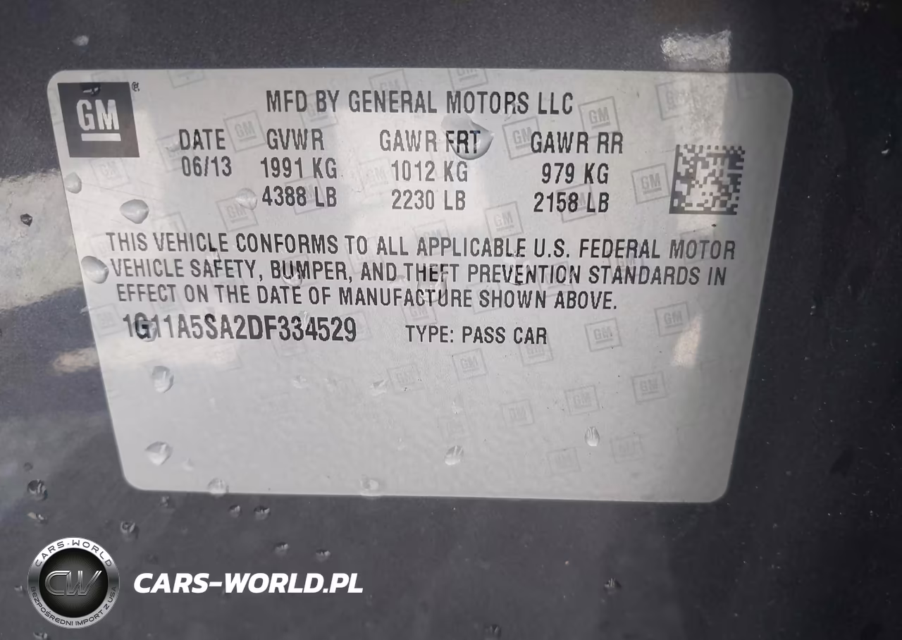 2013 Chevrolet Malibu 1Fl VIN:1G11A5SA2DF334529 - 9