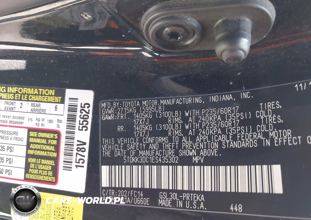 2014 Toyota Sienna Le V6 8 Passenger VIN:5TDKK3DC1ES435302 - 9