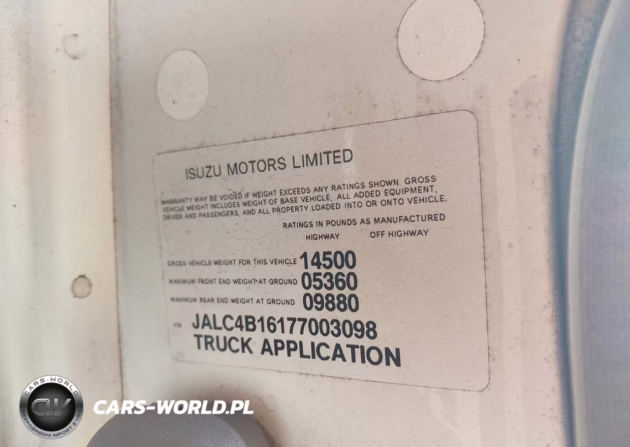 2007 Isuzu W4S042 Npr Hd Dsl Reg VIN:JALC4B16177003098 - 8