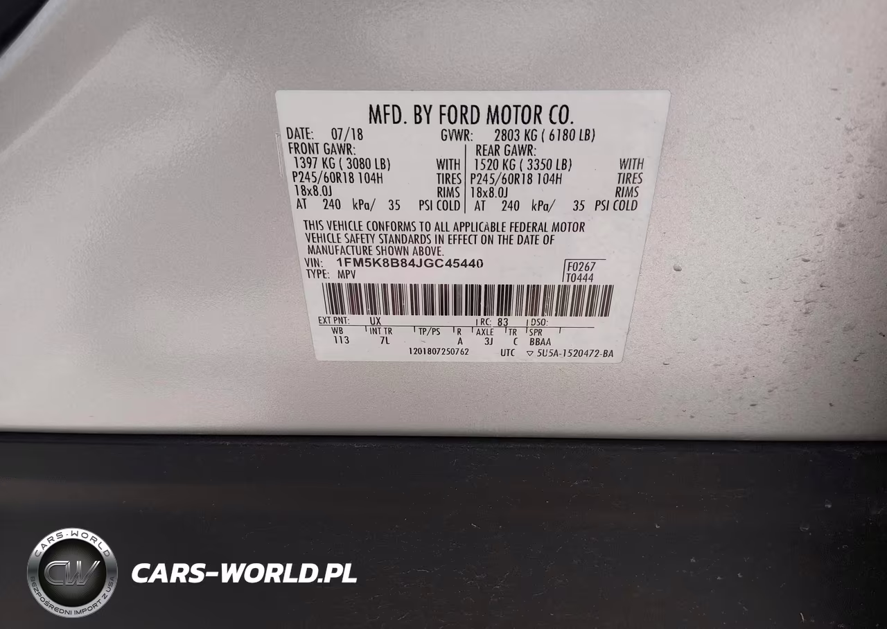 2018 Ford Explorer VIN:1FM5K8B84JGC45440 - 9