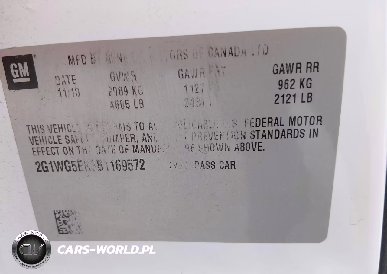 2011 Chevrolet Impala Lt VIN:2G1WG5EK3B1169572 - 9