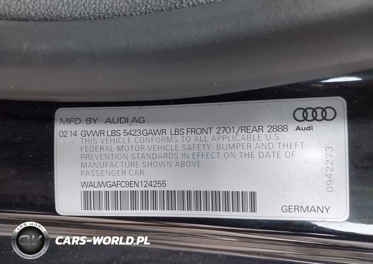 2014 Audi A7 3.0T Premium Plus VIN:WAUWGAFC9EN124255 - 9