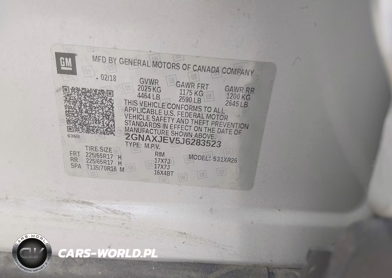 2018 Chevrolet Equinox Lt VIN:2GNAXJEV5J6283523 - 9