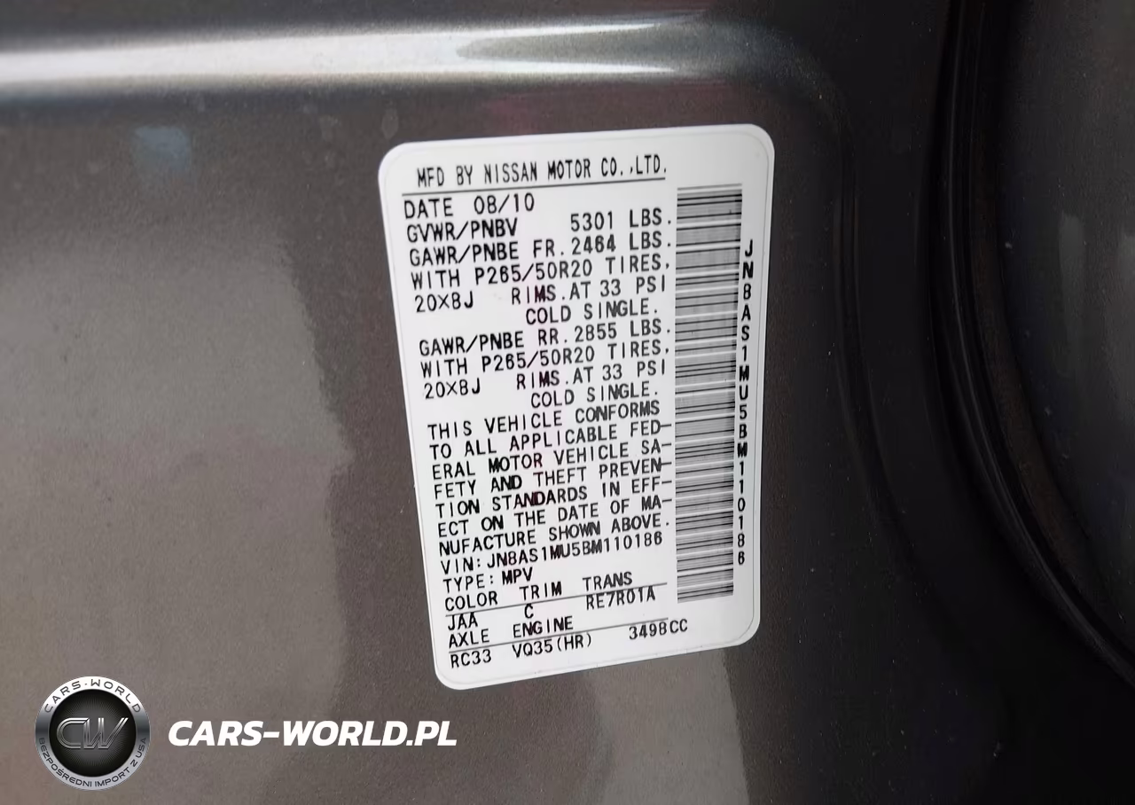 2011 Infiniti Fx35 VIN:JN8AS1MU5BM110186 - 9