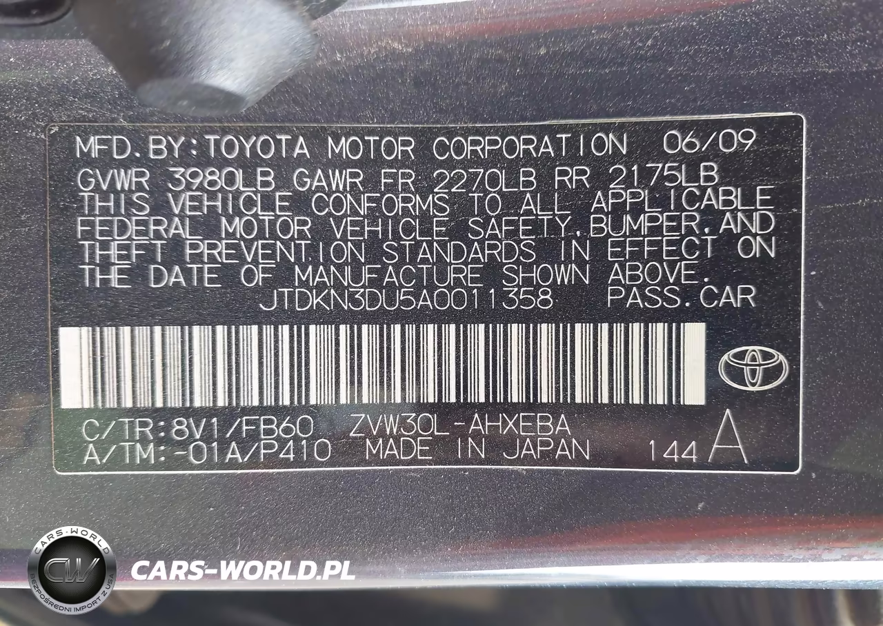 2010 Toyota Prius Ii VIN:JTDKN3DU5A0011358 - 9