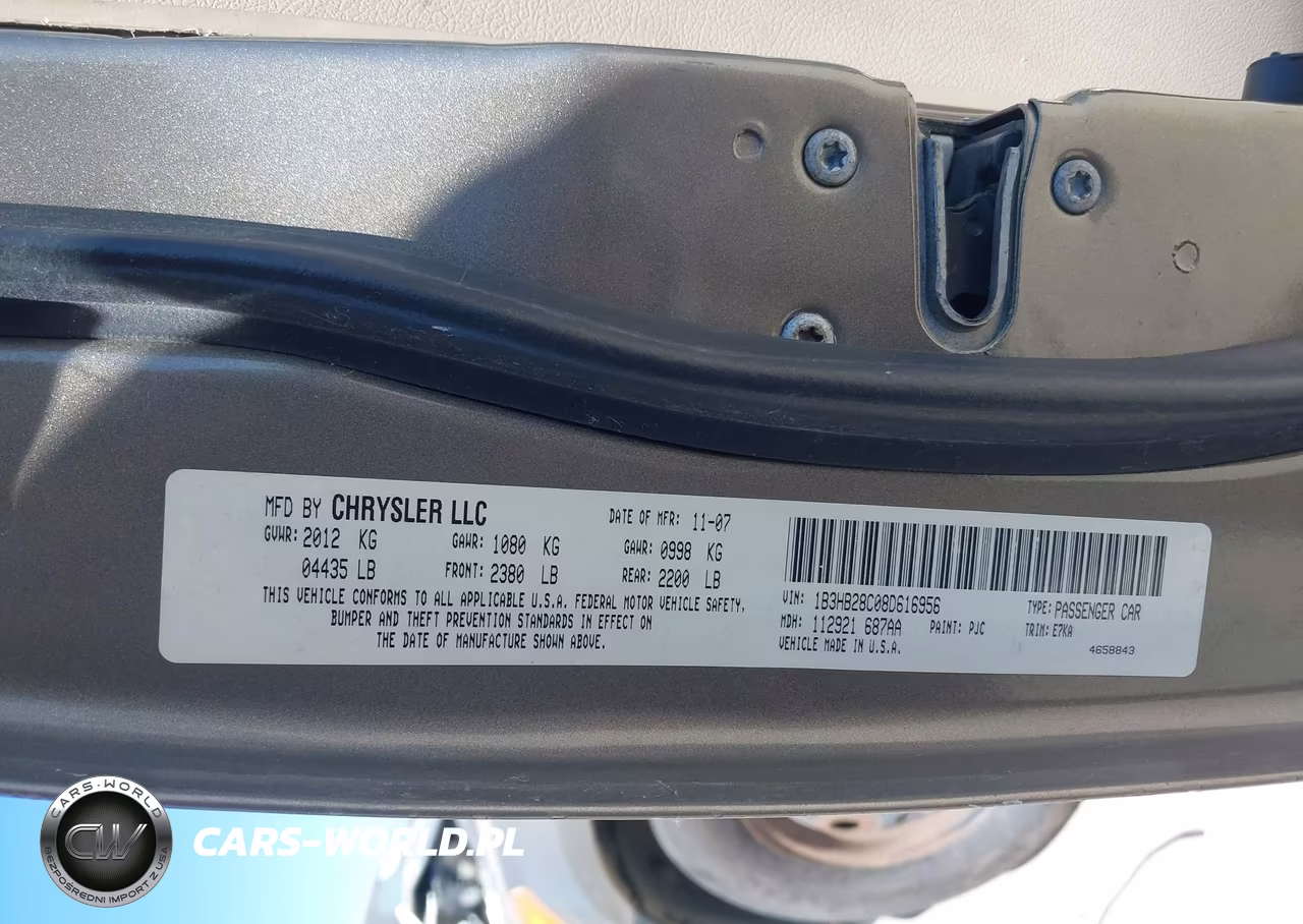 2008 Dodge Caliber Se VIN:1B3HB28C08D616956 - 9