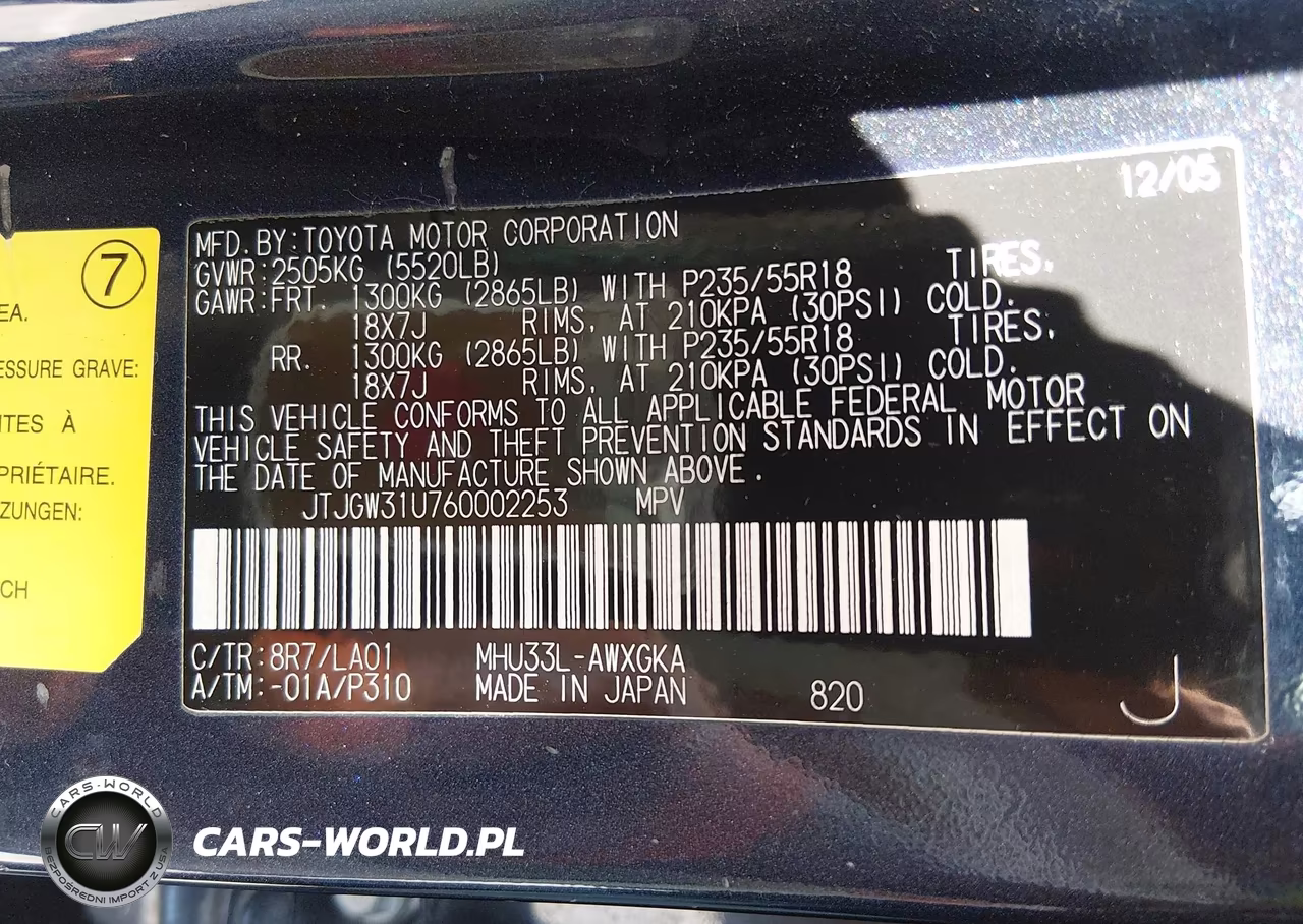 2006 Lexus Rx 400H VIN:JTJGW31U760002253 - 9
