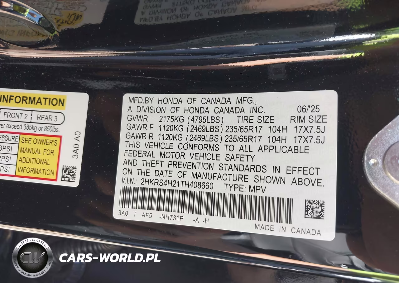 2026 Honda Cr-V Lx Awd VIN:2HKRS4H21TH408660 - 9