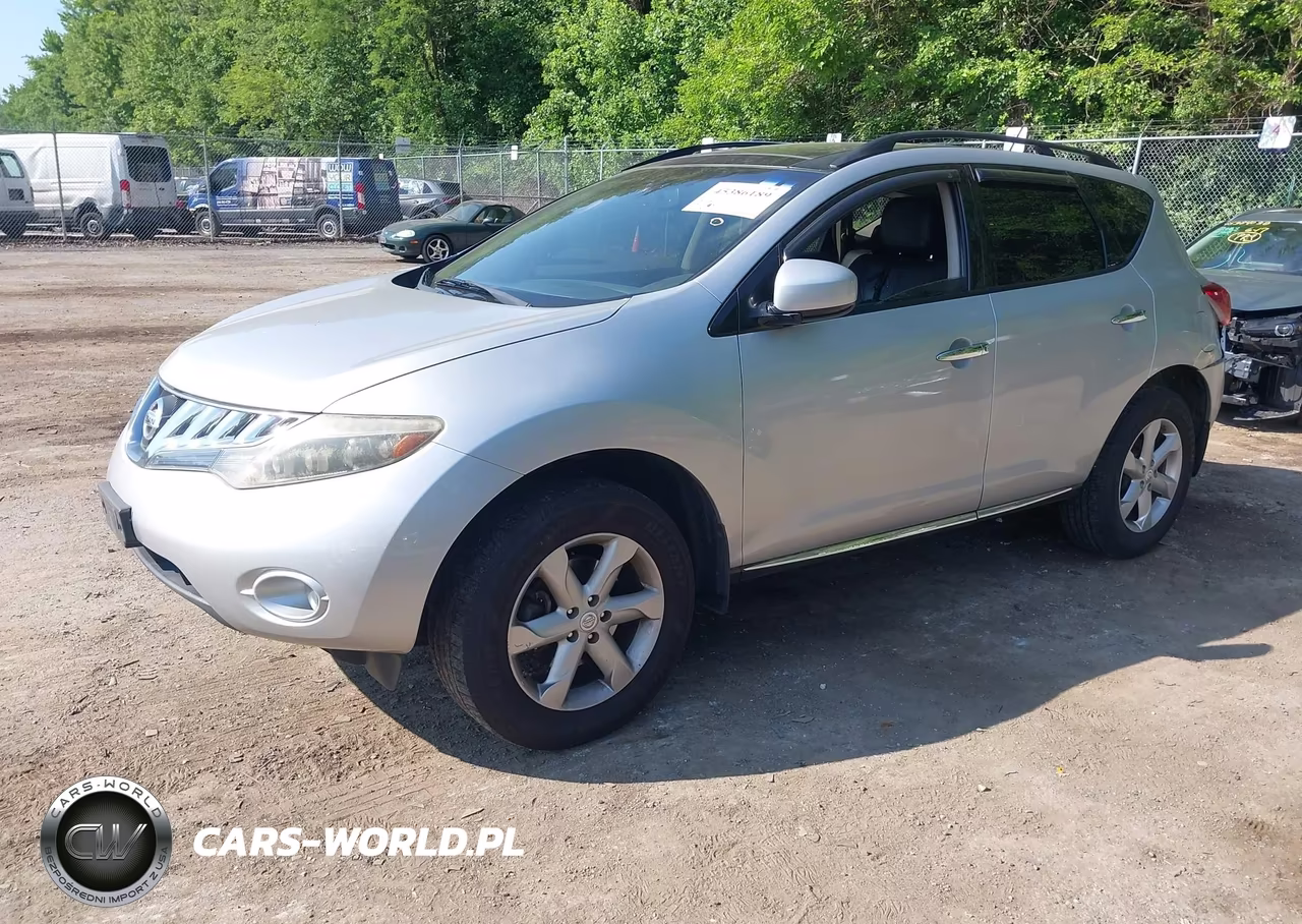 2010 Nissan Murano Sl VIN:JN8AZ1MWXAW130899 - 2