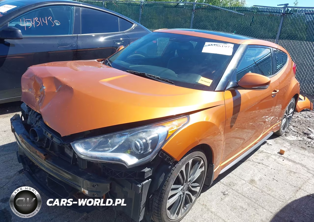 2016 Hyundai Veloster Turbo VIN:KMHTC6AE3GU285938 - 2
