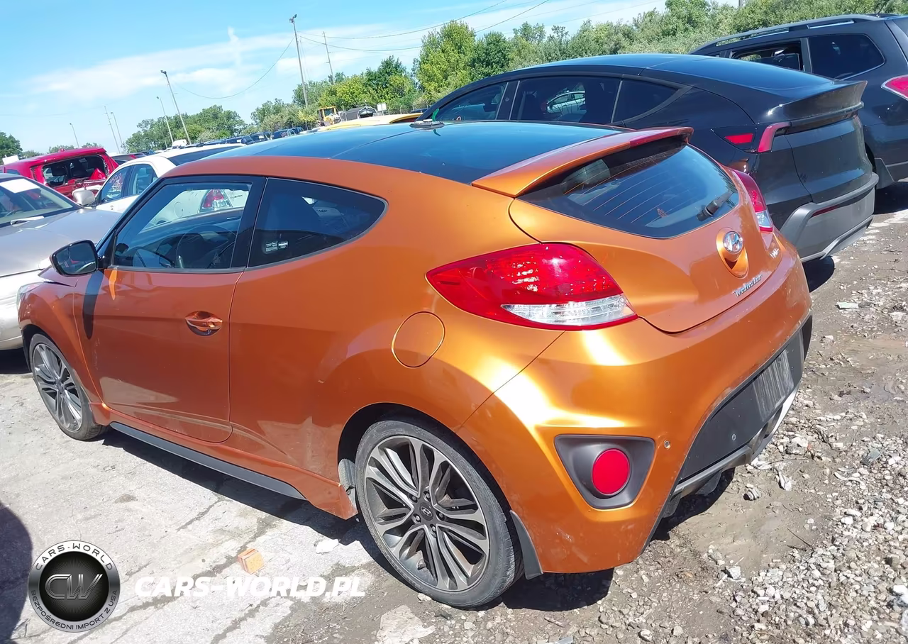 2016 Hyundai Veloster Turbo VIN:KMHTC6AE3GU285938 - 3