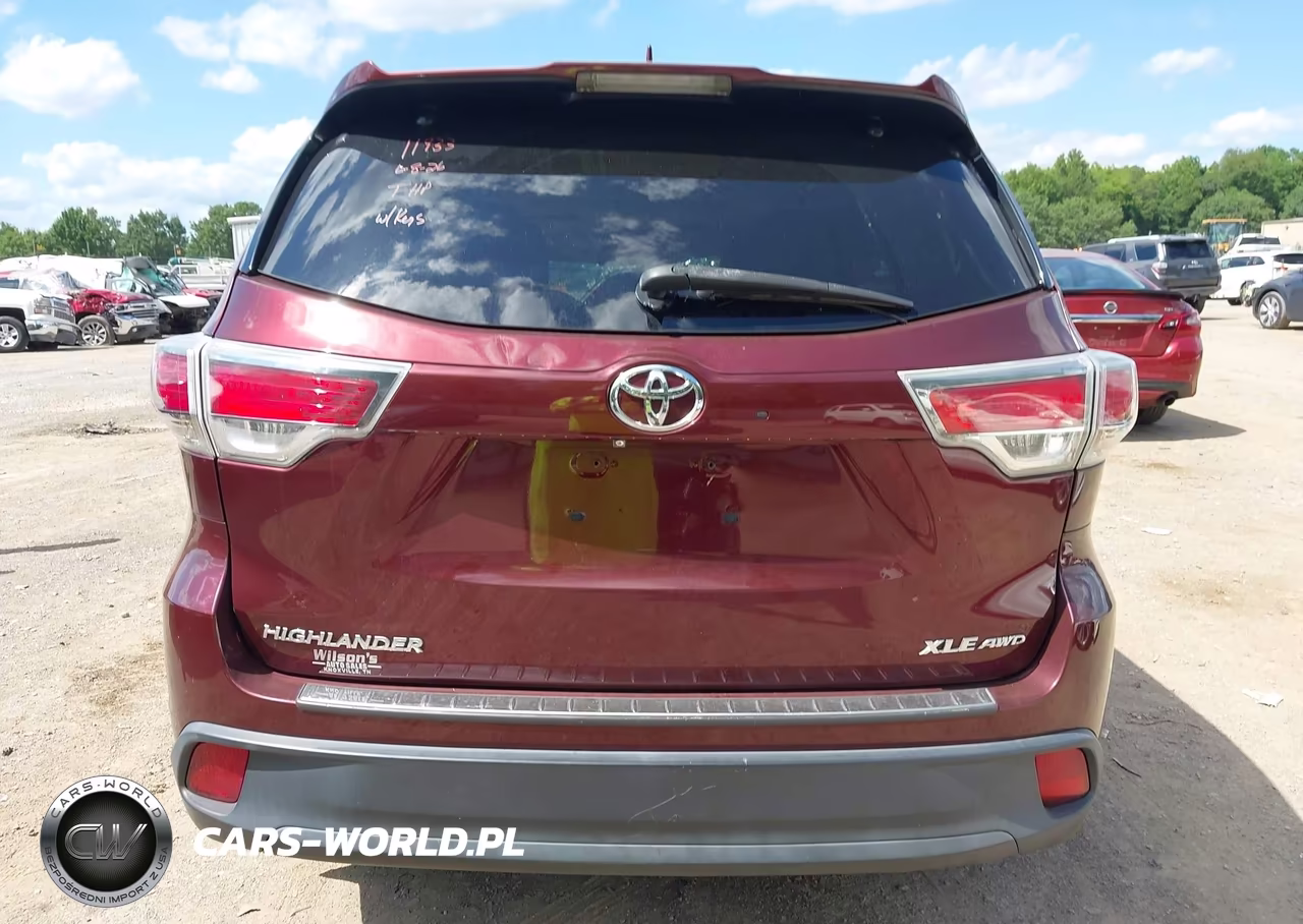 2016 Toyota Highlander Xle V6 VIN:5TDJKRFH7GS352158 - 16