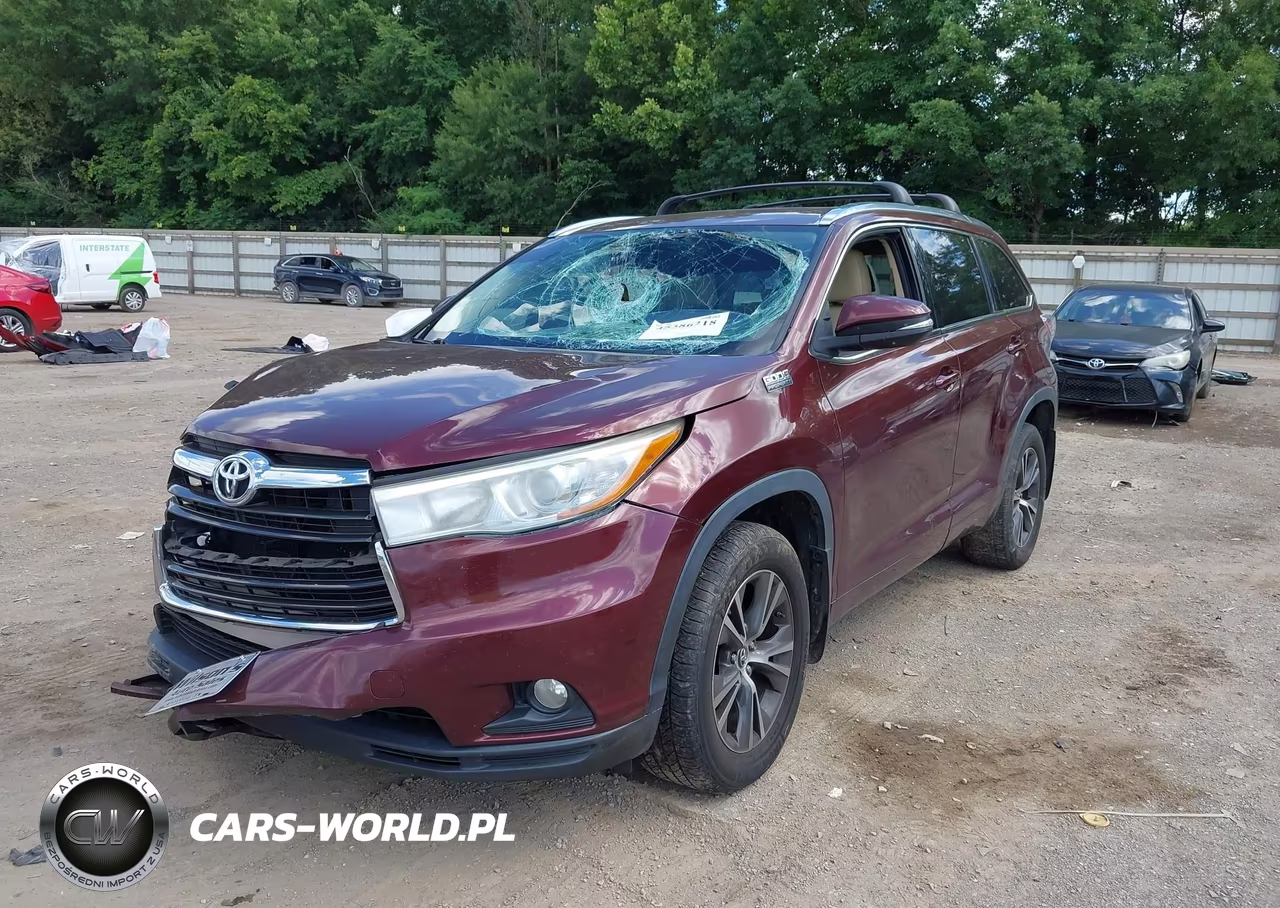 2016 Toyota Highlander Xle V6 VIN:5TDJKRFH7GS352158 - 2