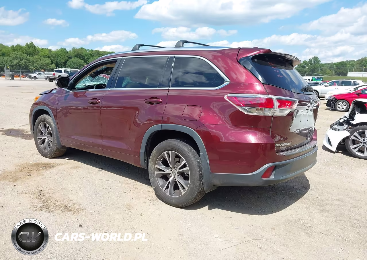2016 Toyota Highlander Xle V6 VIN:5TDJKRFH7GS352158 - 3