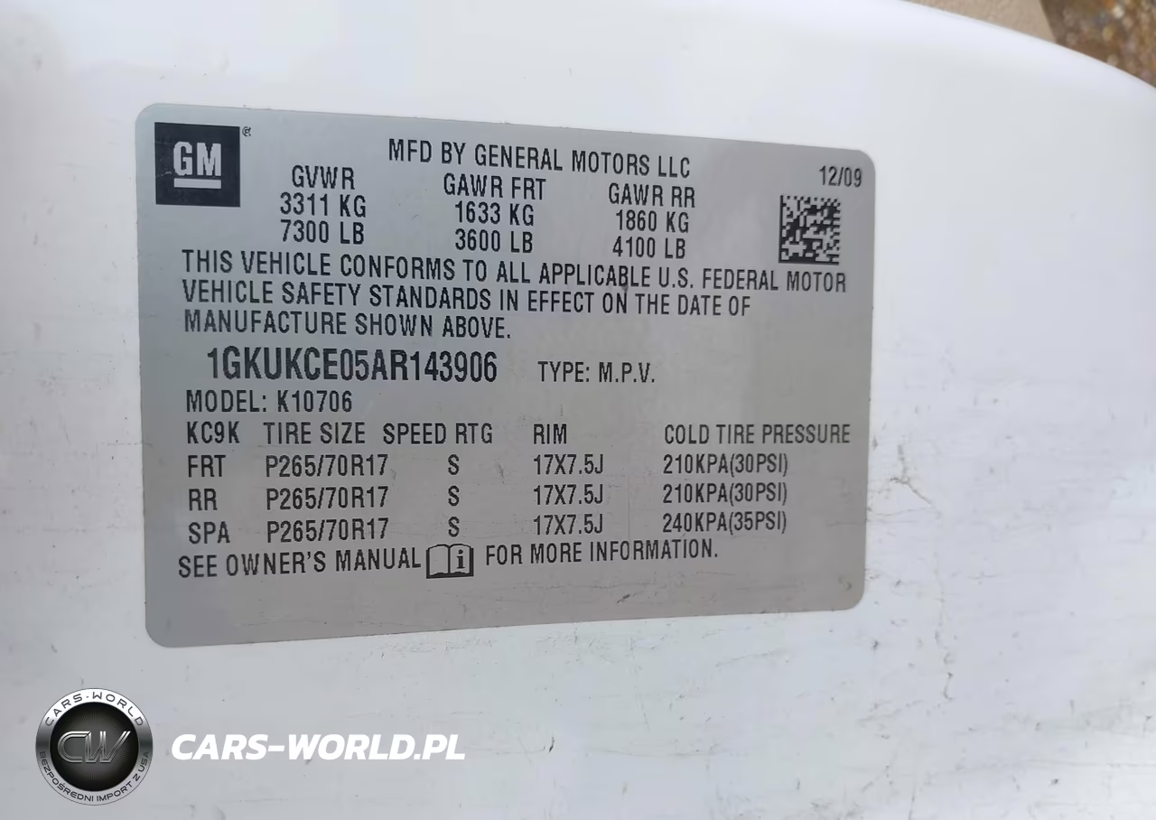 2010 GMC Yukon Slt VIN:1GKUKCE05AR143906 - 9