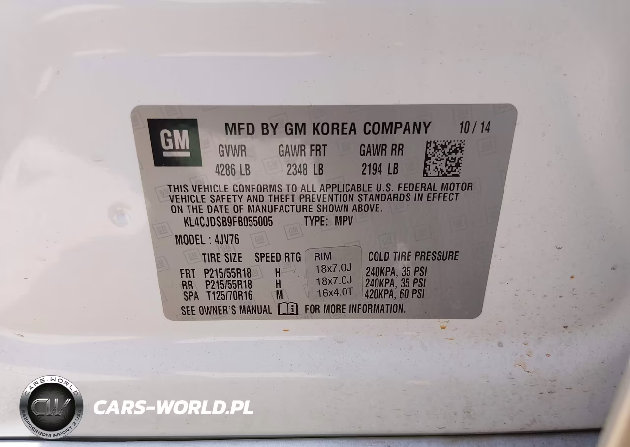 2015 Buick Encore Premium VIN:KL4CJDSB9FB055005 - 9
