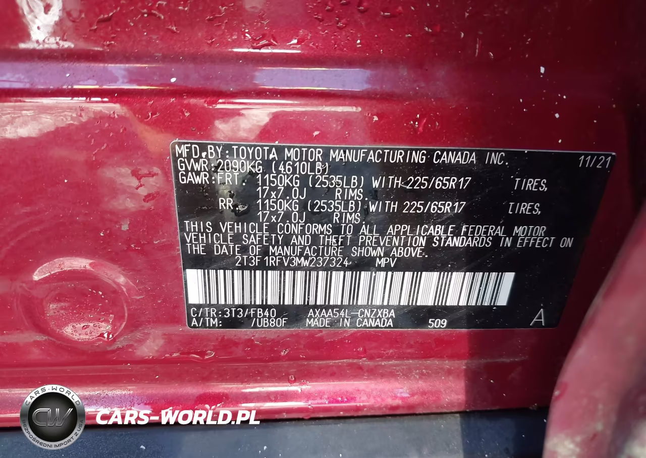 2021 Toyota Rav4 Le VIN:2T3F1RFV3MW237324 - 9